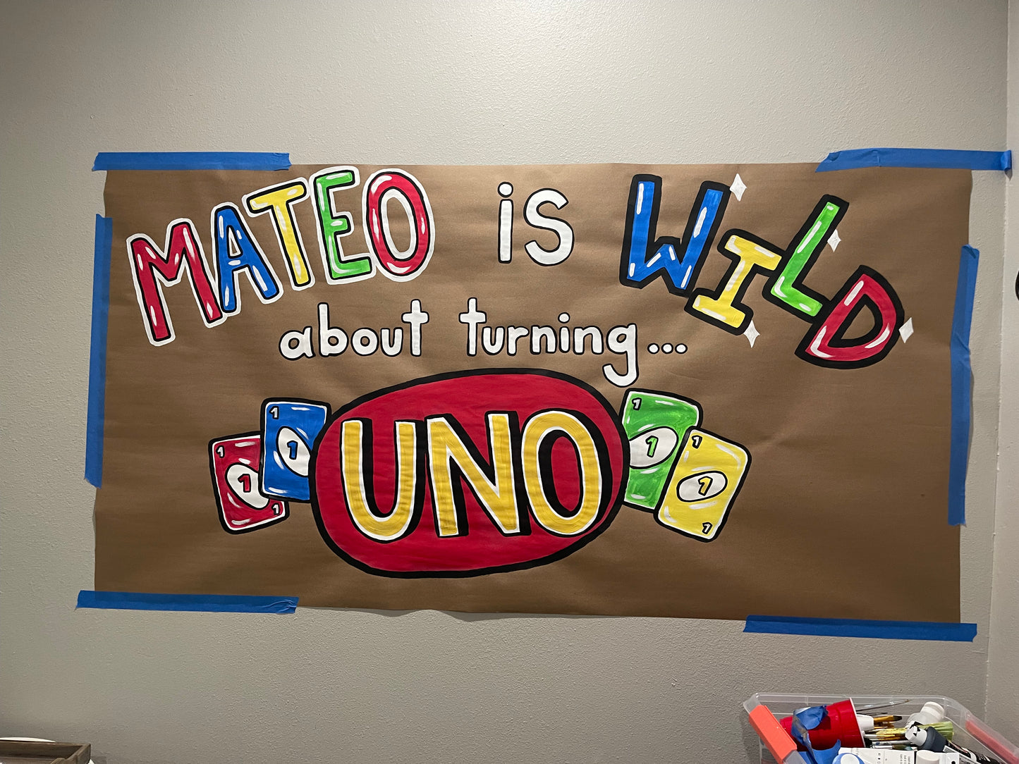 Hand-Painted Custom Paper Banner