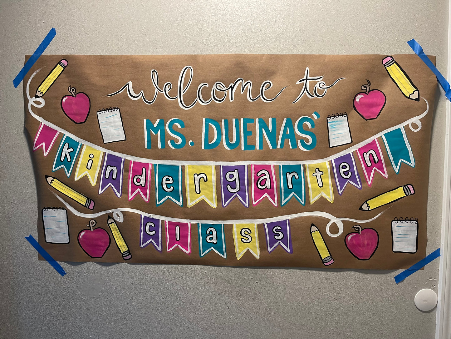 Hand-Painted Custom Paper Banner