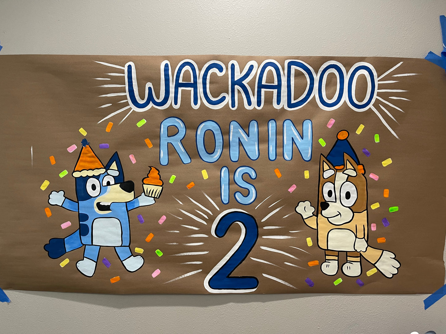 Hand-Painted Custom Paper Banner